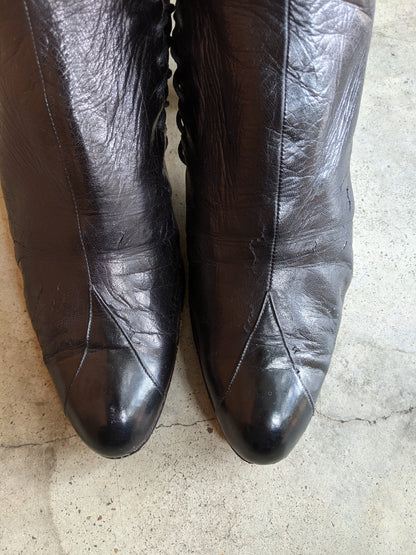 1900s Side Lacing Boots | Approx Sz 7.5-8