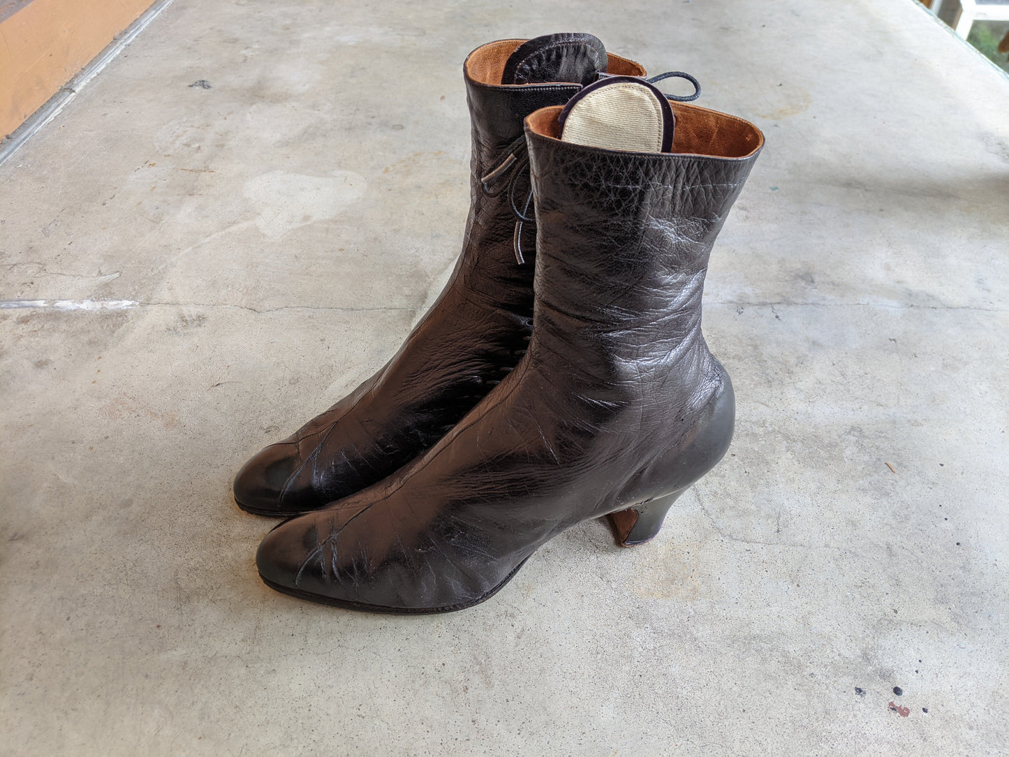 1900s Side Lacing Boots | Approx Sz 7.5-8