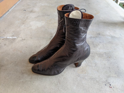 1900s Side Lacing Boots | Approx Sz 7.5-8