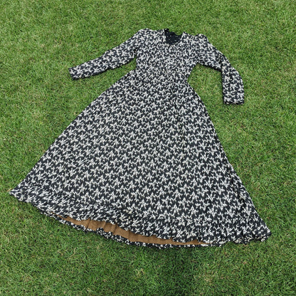 C. 1899 to Early 1900s Cotton Wrapper Dress
