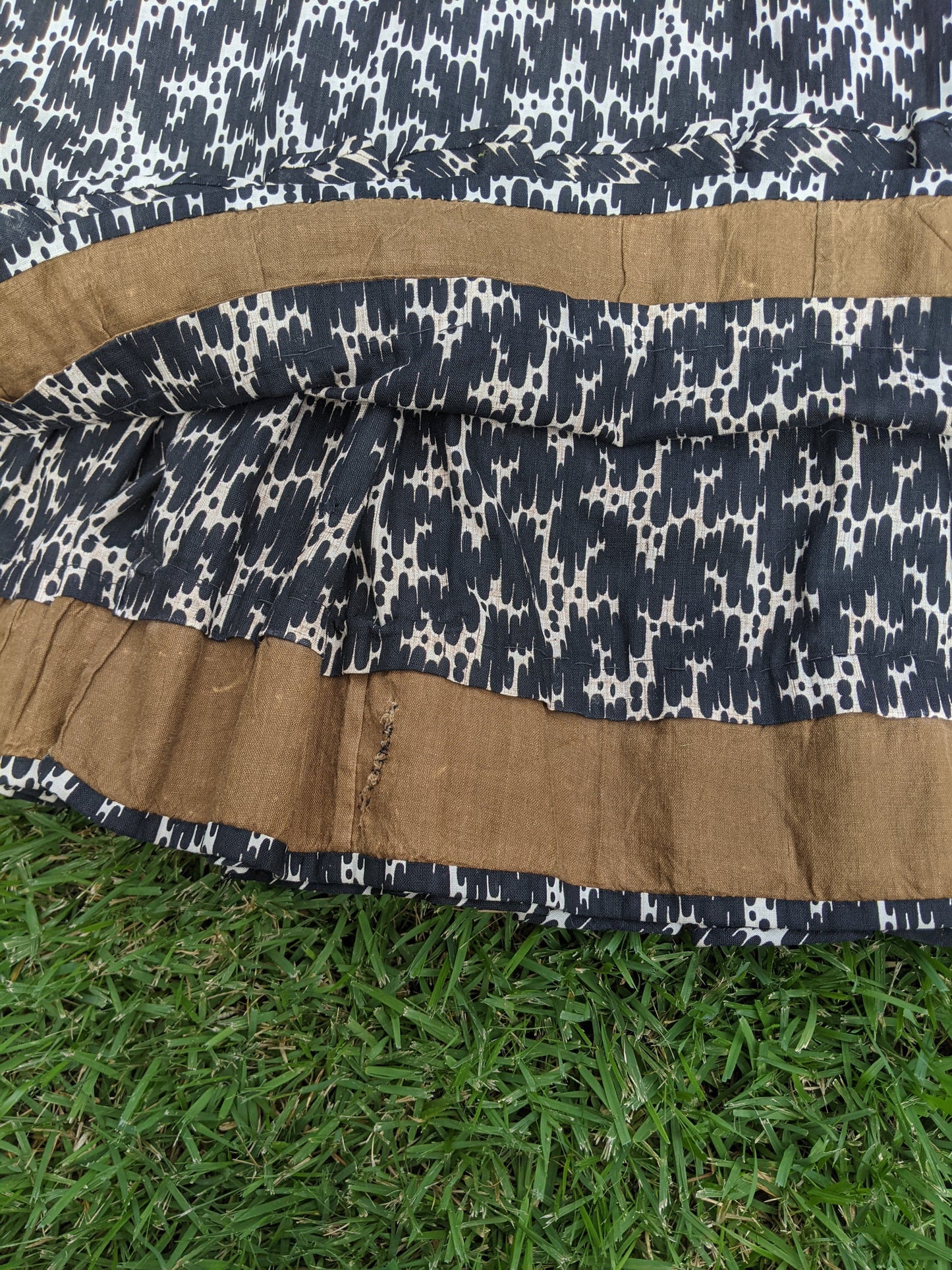 C. 1899 to Early 1900s Cotton Wrapper Dress