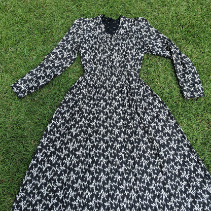 C. 1899 to Early 1900s Cotton Wrapper Dress