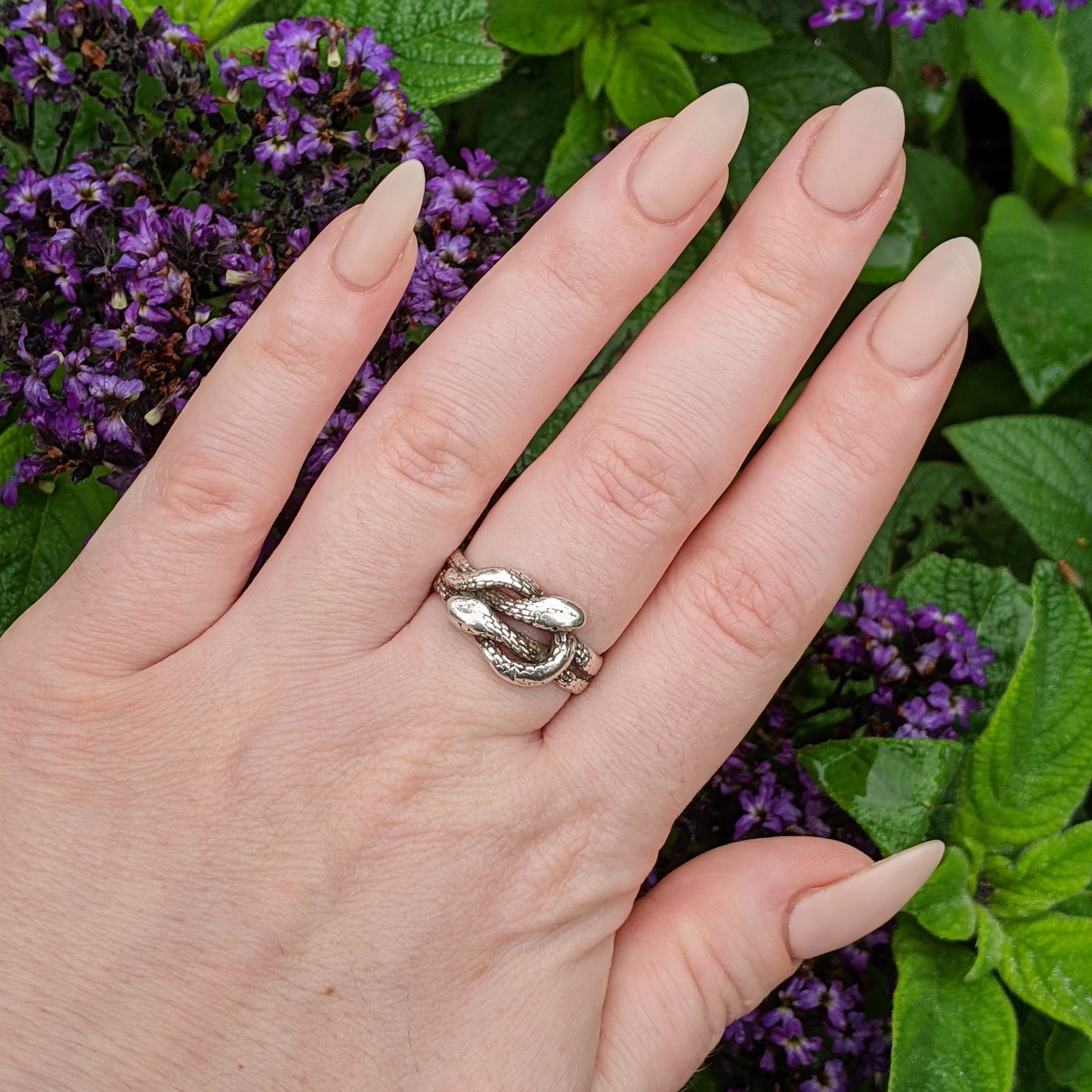 1920s-1930s Sterling Silver Snake Ring