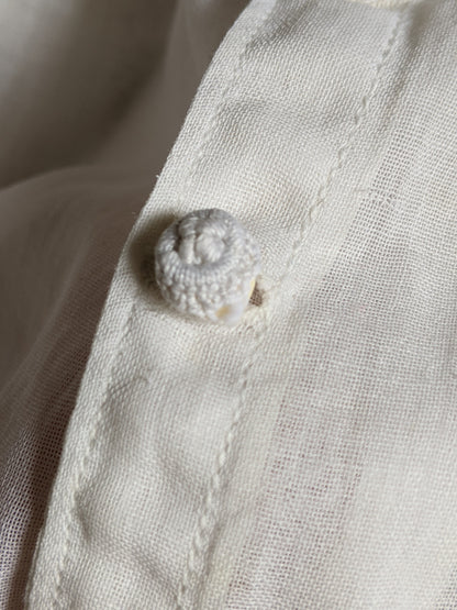 1910s Lilac Embroidered Blouse