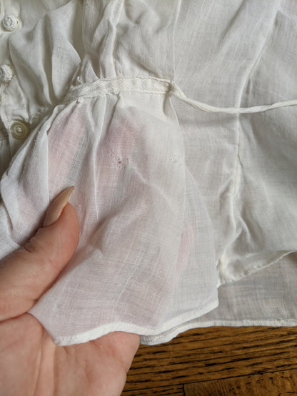 1910s Lilac Embroidered Blouse