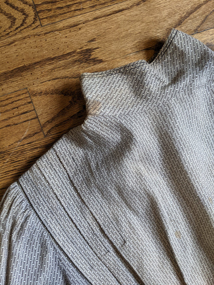 1900s Black + White Cotton Dress