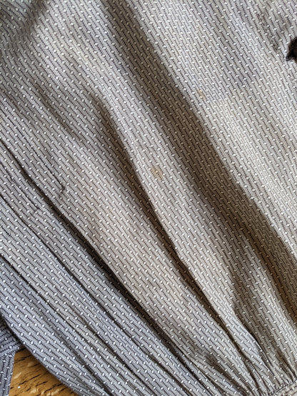 1900s Black + White Cotton Dress