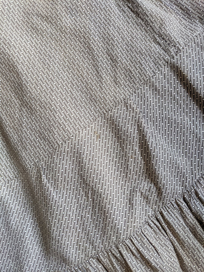 1900s Black + White Cotton Dress