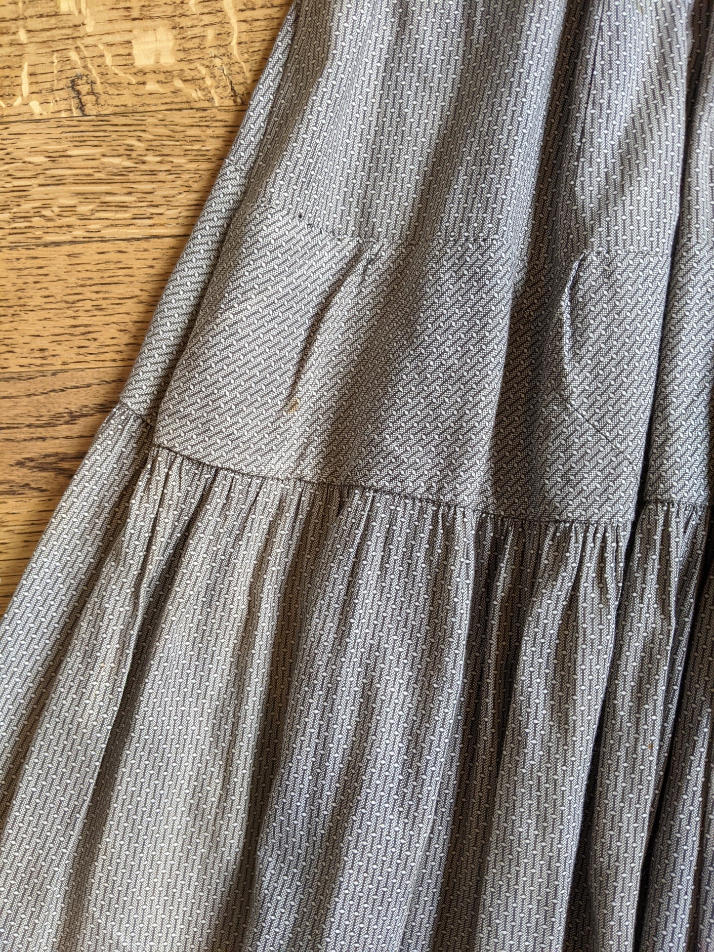 1900s Black + White Cotton Dress