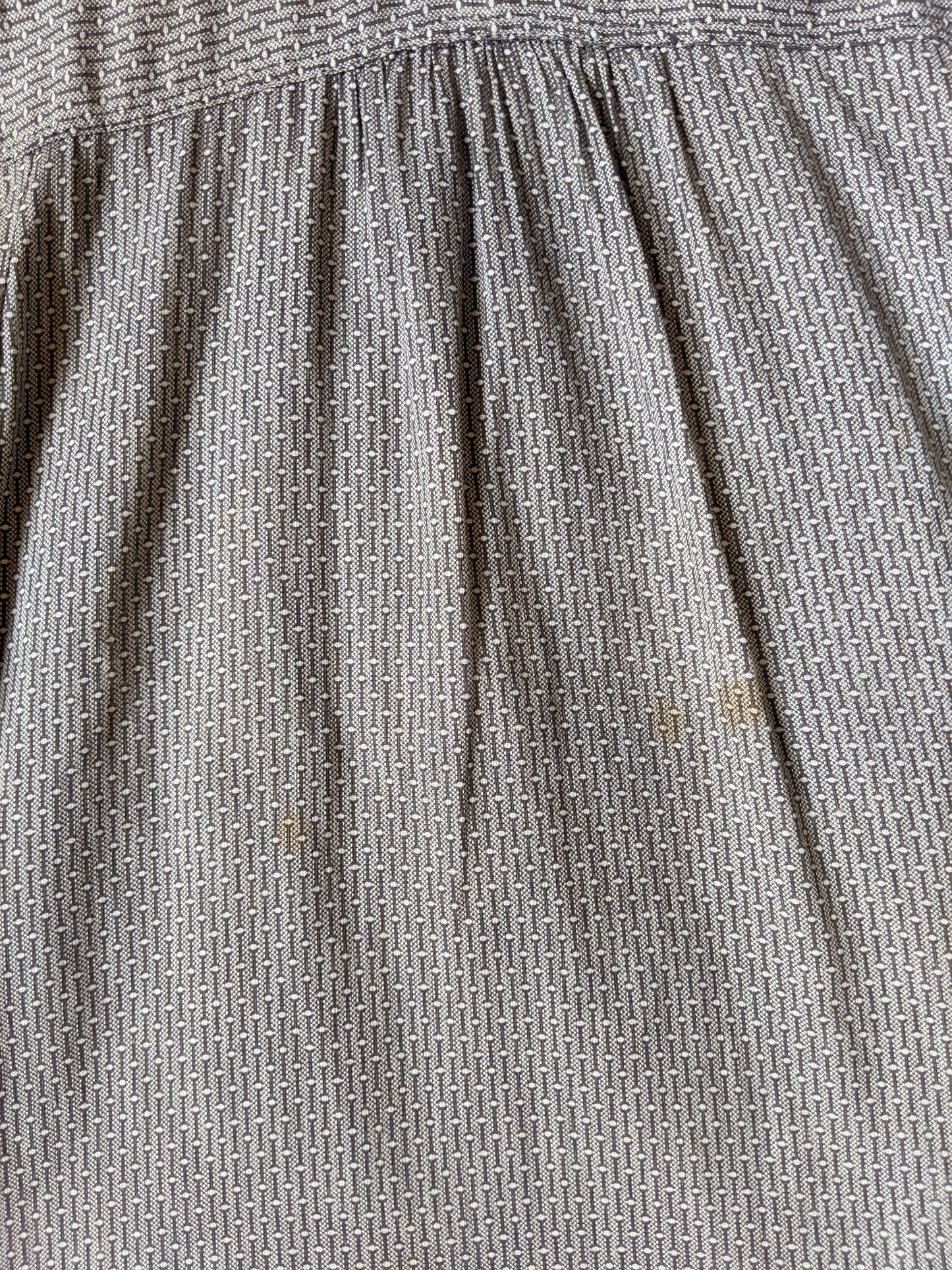 1900s Black + White Cotton Dress