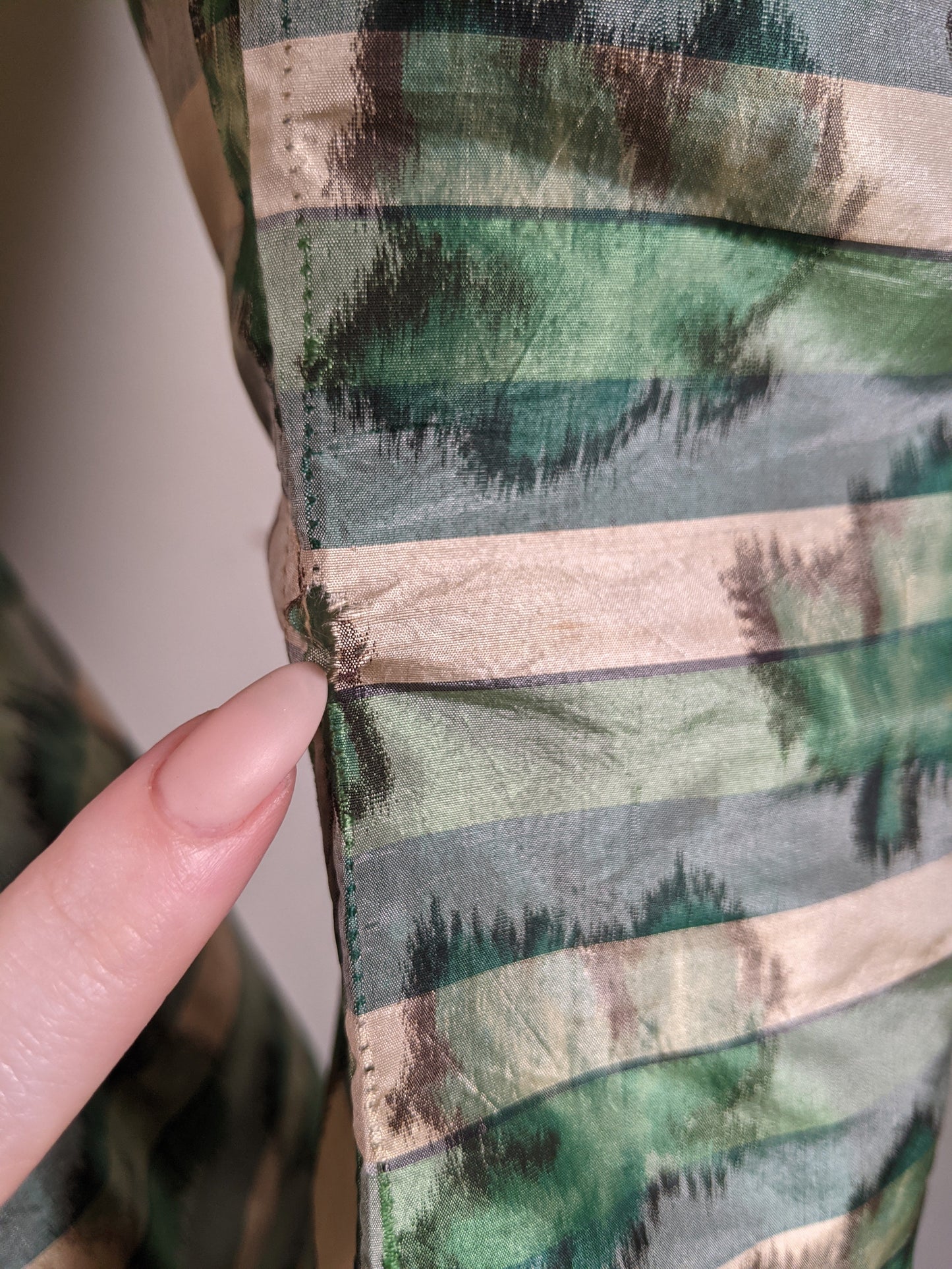1890s Green Leaf Pattern Dress | Study + Display
