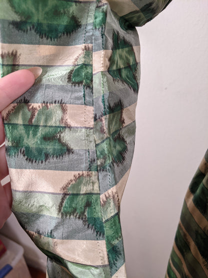 1890s Green Leaf Pattern Dress | Study + Display