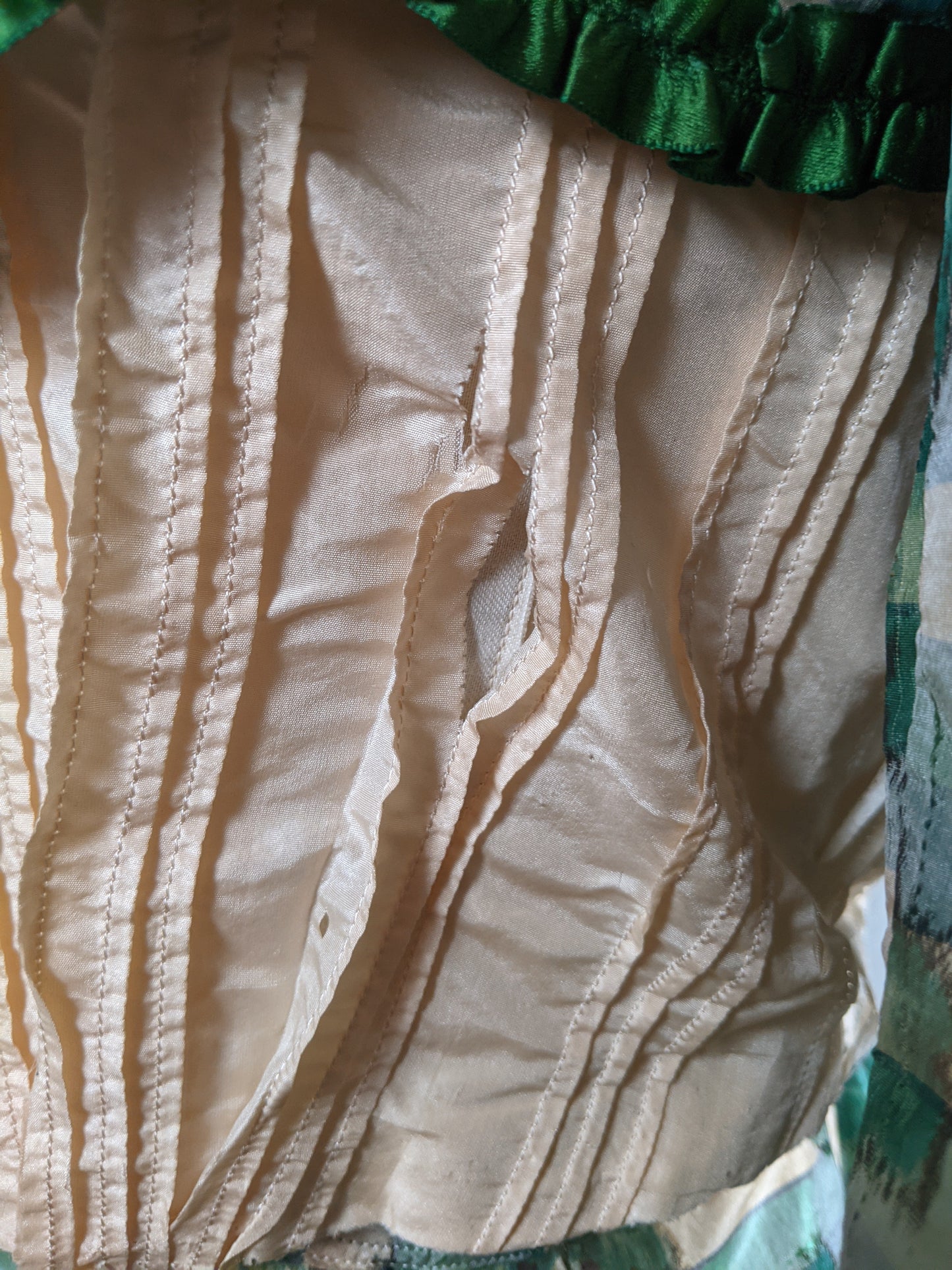 1890s Green Leaf Pattern Dress | Study + Display