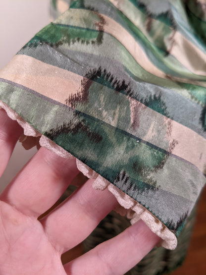 1890s Green Leaf Pattern Dress | Study + Display