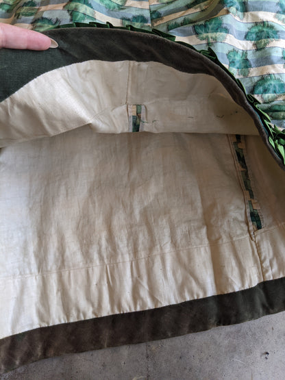 1890s Green Leaf Pattern Dress | Study + Display