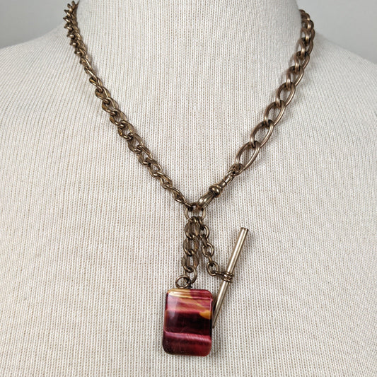 19th c. Watch Fob Necklace