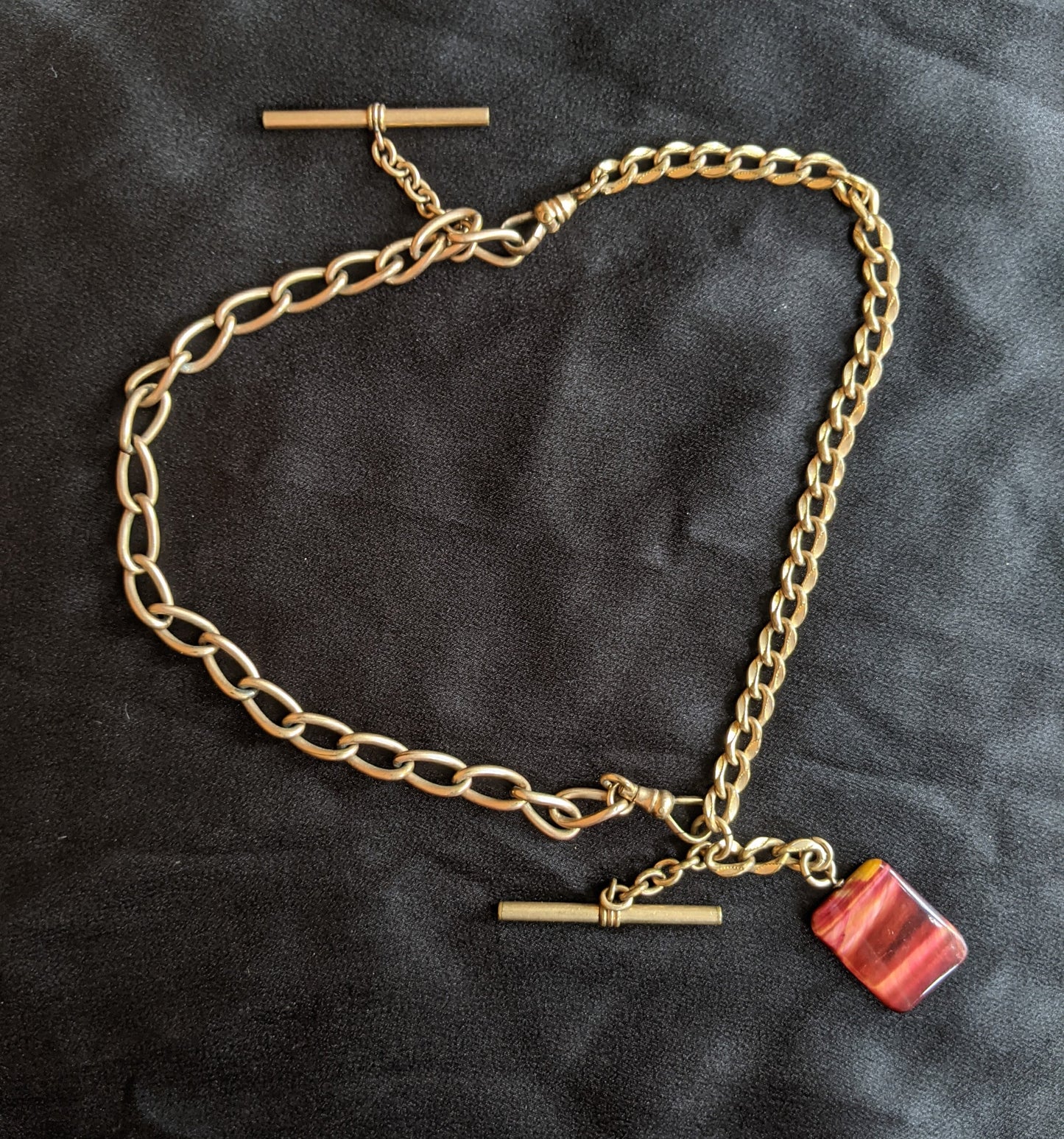 19th c. Watch Fob Necklace
