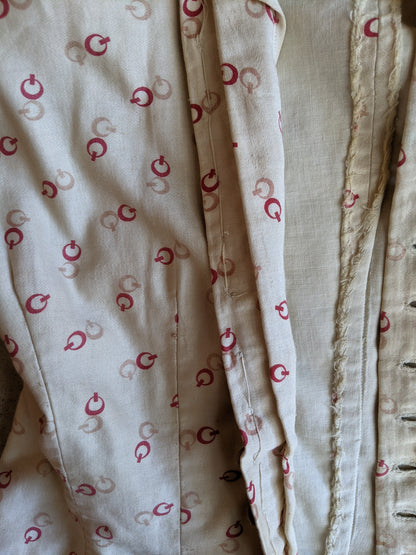 1880s Soft Cotton Printed Dress