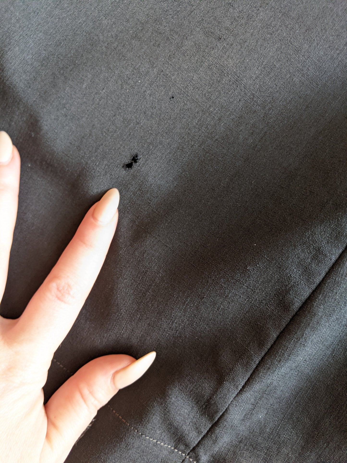 1910s Black Silk + Wool Dress