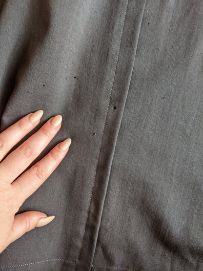 1910s Black Silk + Wool Dress