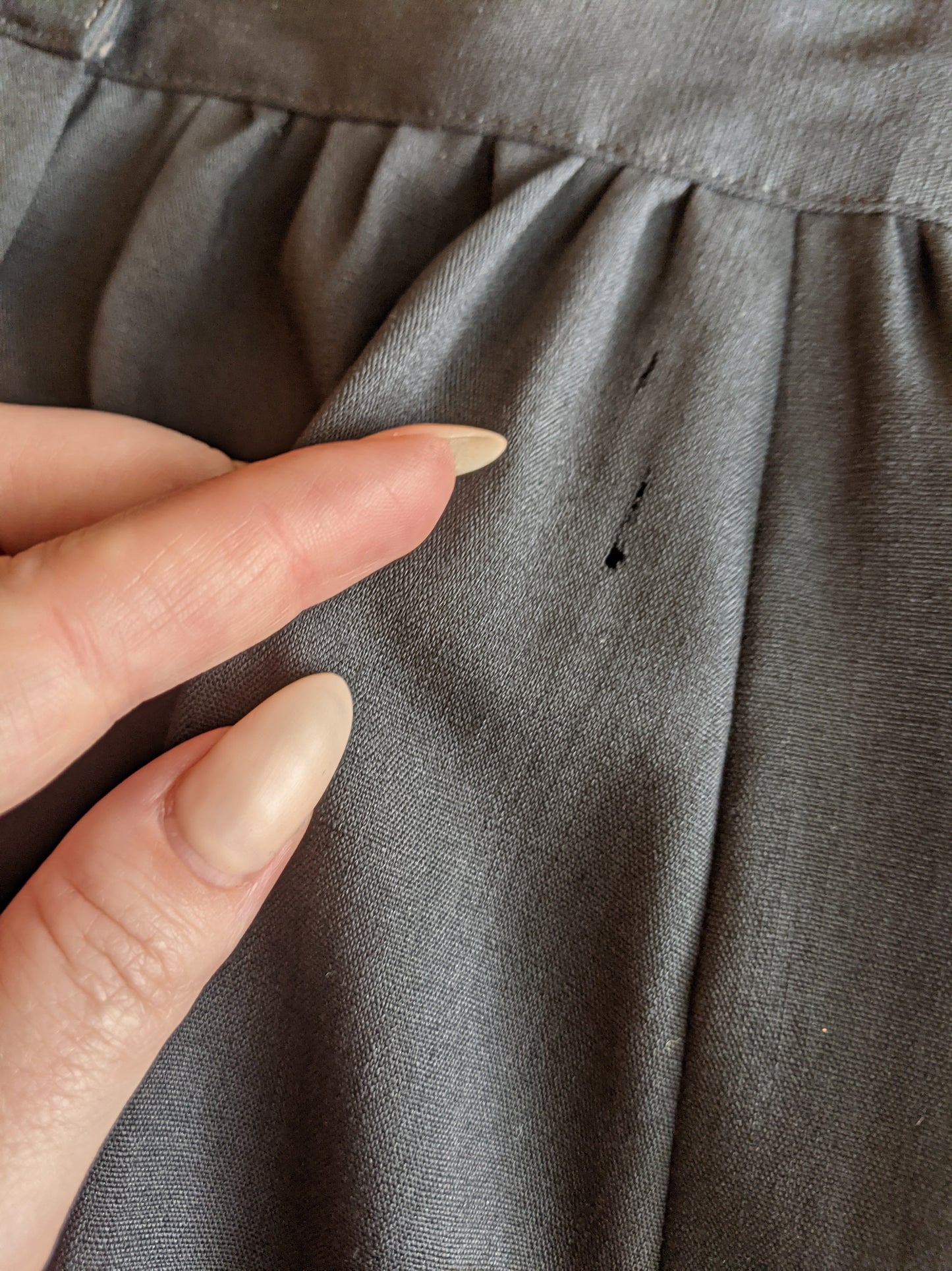1910s Black Silk + Wool Dress