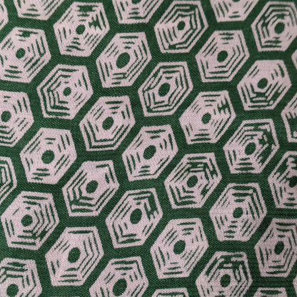 1930s Rayon Spiderweb Novelty Print Dress