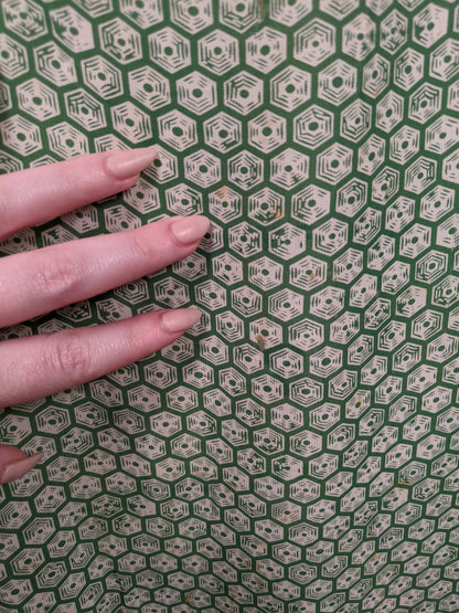 1930s Rayon Spiderweb Novelty Print Dress