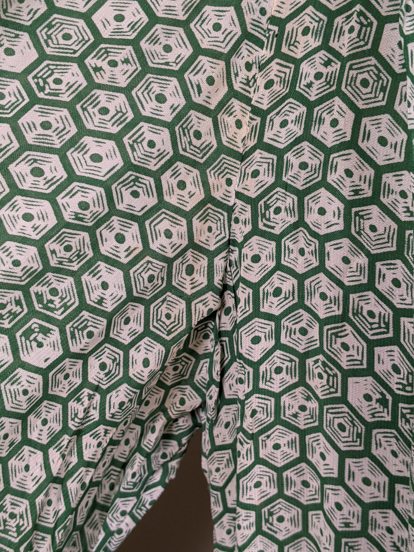1930s Rayon Spiderweb Novelty Print Dress