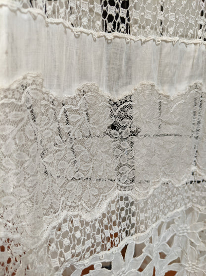 1910s Flower Motif Lingerie Dress