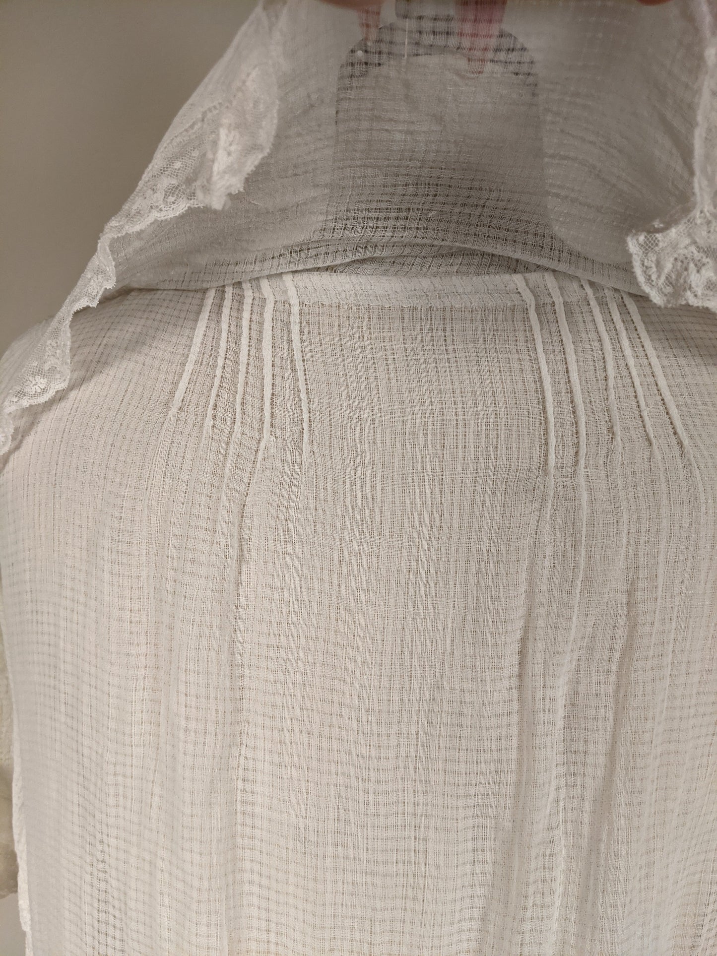 C. 1920s Cotton Gauze Dress