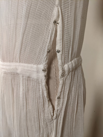 C. 1920s Cotton Gauze Dress