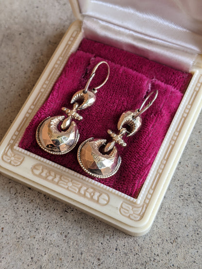 1870s-1880s 9k Gold Earrings