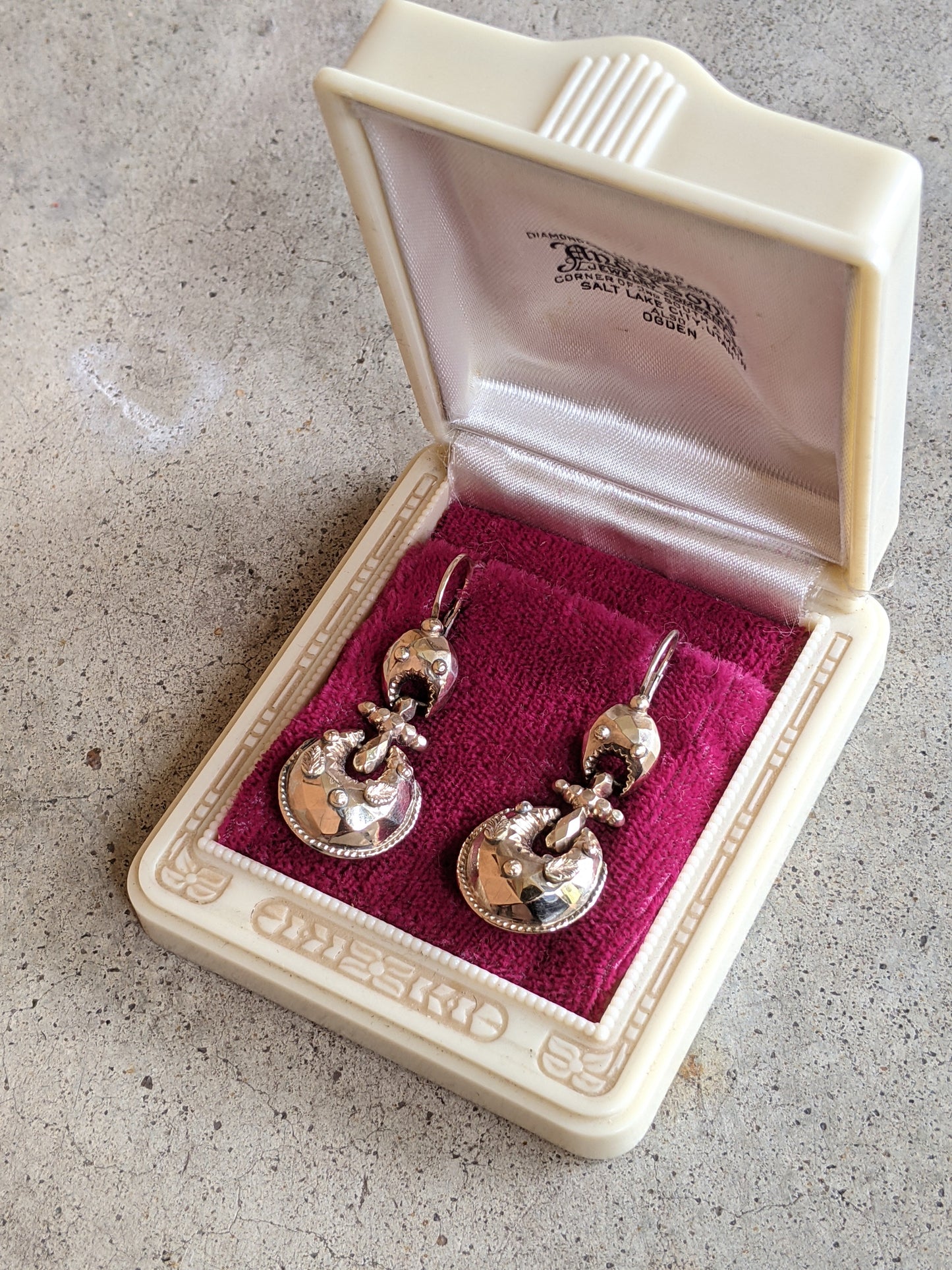 1870s-1880s 9k Gold Earrings