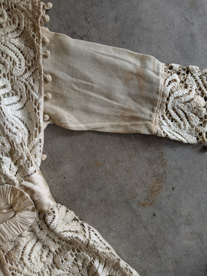 Early 1910s Crochet Lace Dress