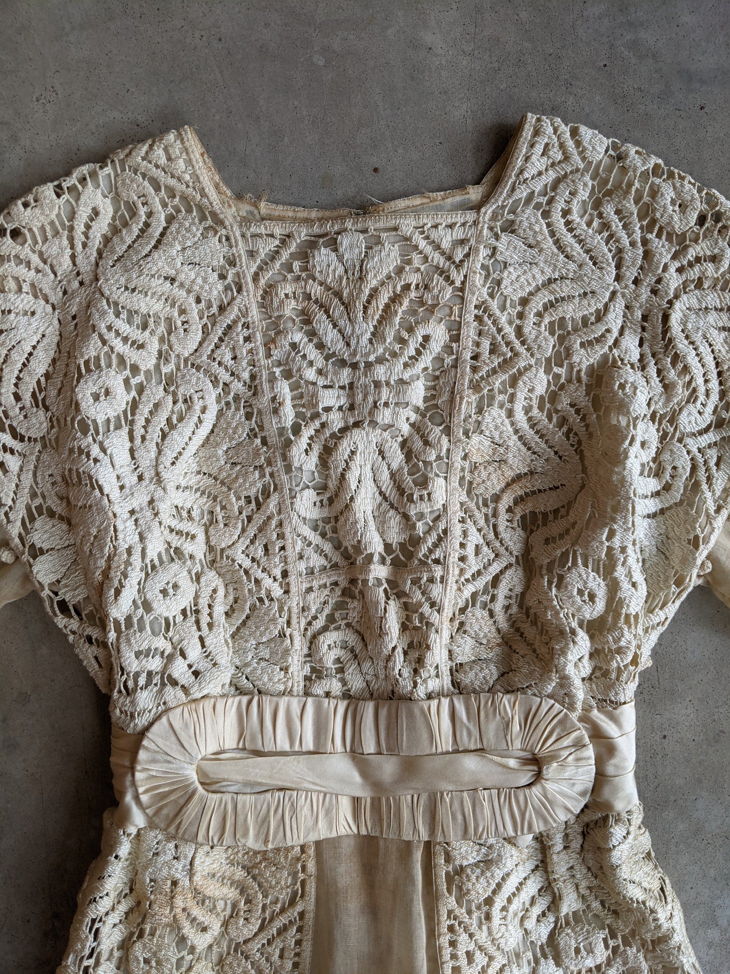 Early 1910s Crochet Lace Dress