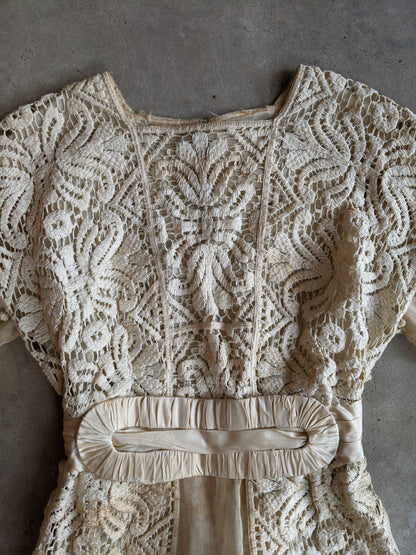 Early 1910s Crochet Lace Dress