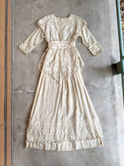 Early 1910s Crochet Lace Dress
