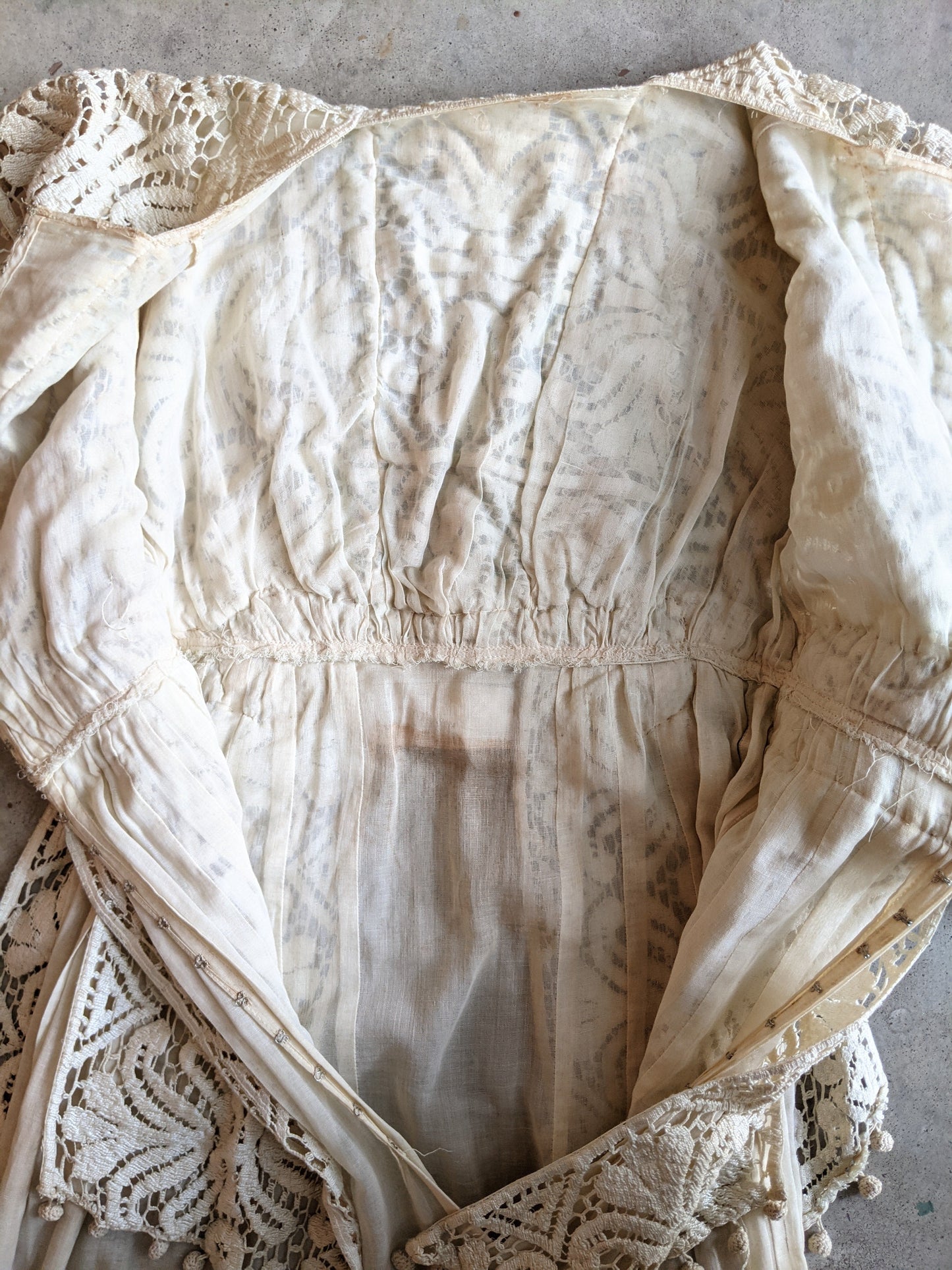 Early 1910s Crochet Lace Dress