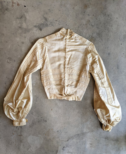 1900s Cream Silk Shirt-Waist | Study + Display