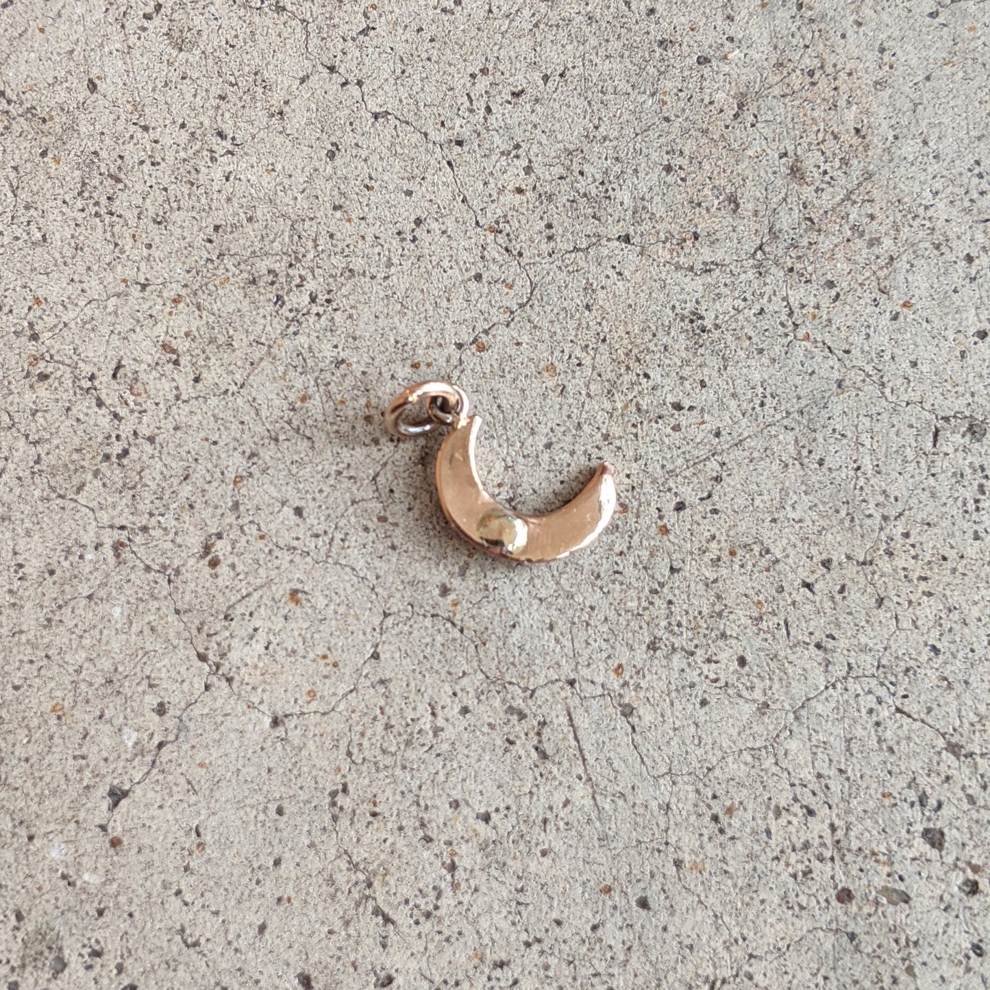 1910s Crescent Moon Seed Pearl Charm