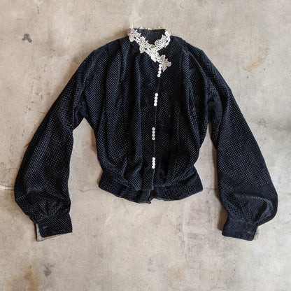 1902-1903 Blue Velveteen Shirt-Waist