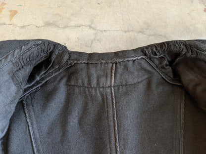 1900s Dark Grey Puff Sleeve Jacket