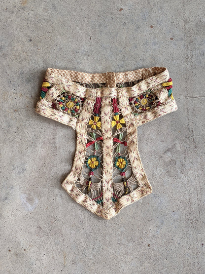 1900s Collar with Butterflies, Spider Webs, Flowers