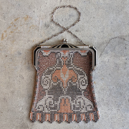 c. 1930 Whiting & Davis Beadlite Purse in Original Box