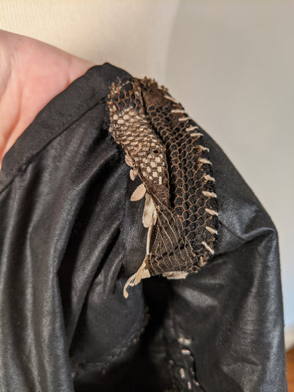 c. 1901 Black Lace Shirt-Waist or Bodice
