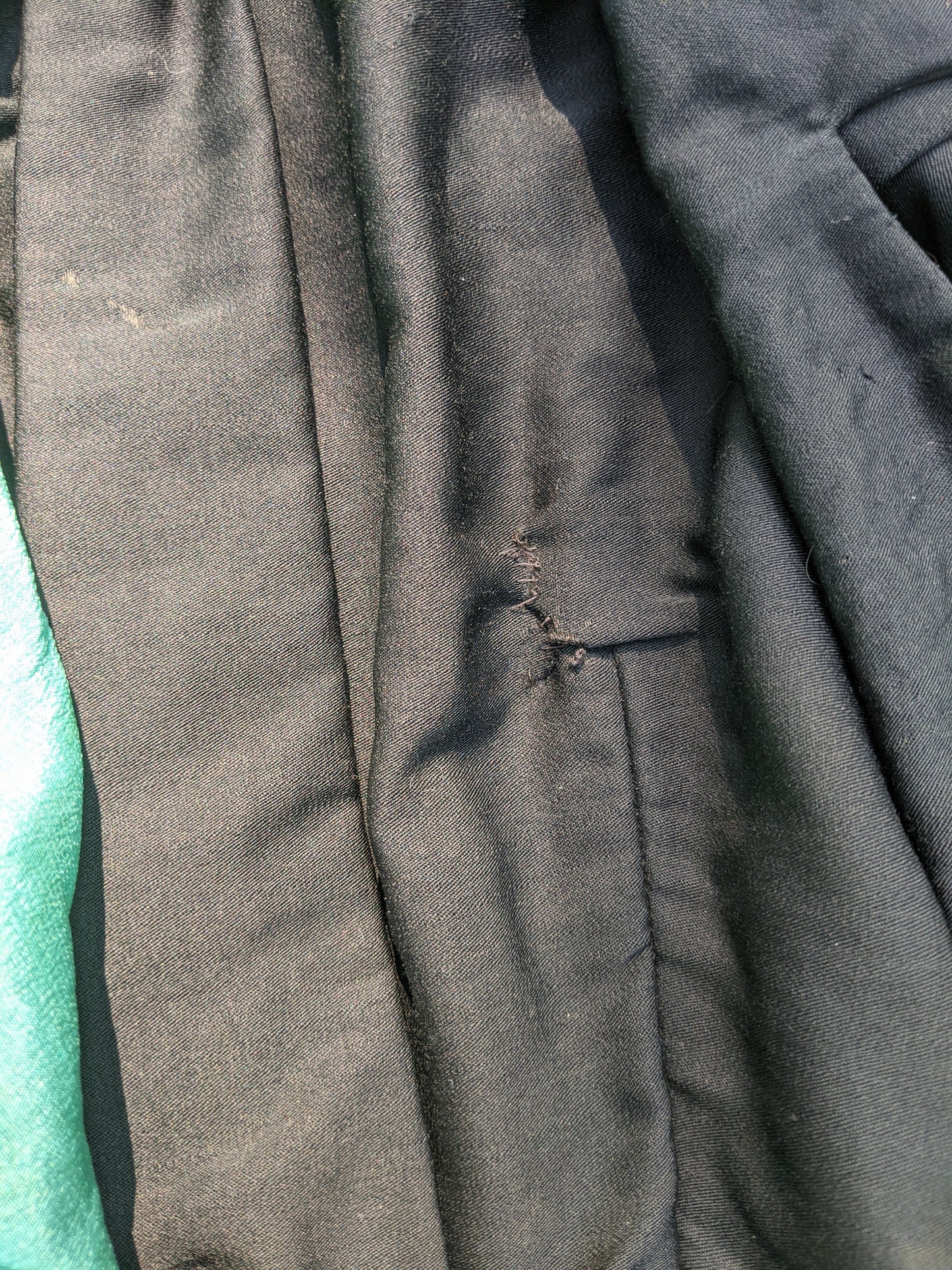1890s Green + Black Gigot Sleeve Bodice