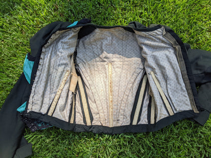 1890s Green + Black Gigot Sleeve Bodice