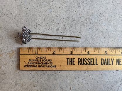 19th c. Cut Steel Butterfly Hair Pin