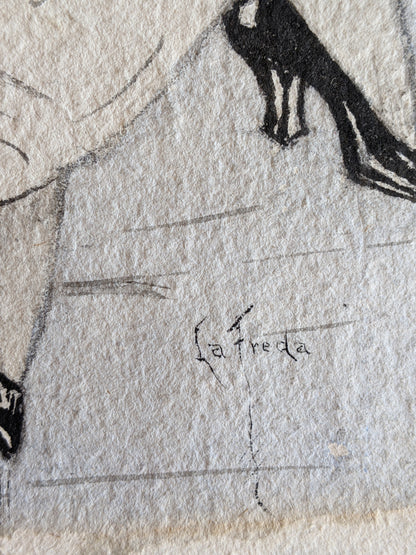 c. 1910s Original Artwork | Pencil + Watercolor