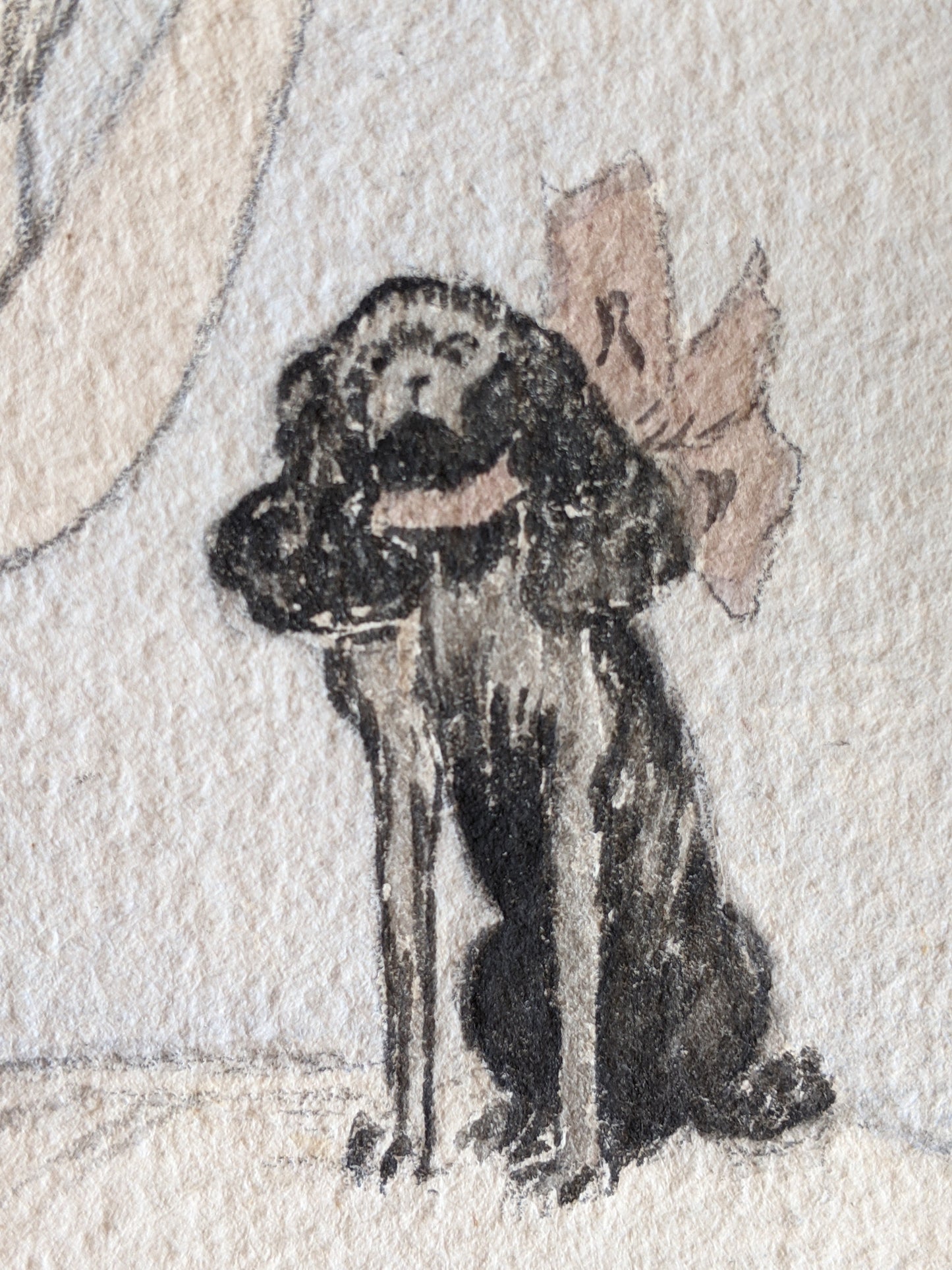 c. 1910s Original Artwork | Pencil + Watercolor